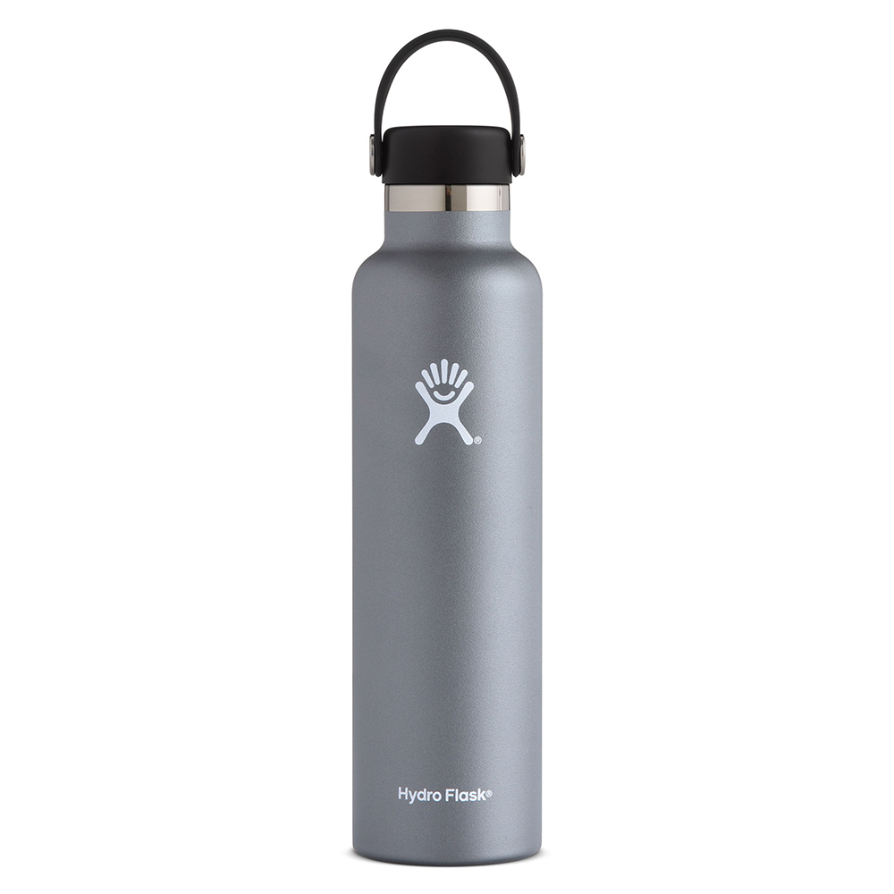 Hydro Flask, Insulated, Bottle, Standard Mouth, 24oz, Graphite